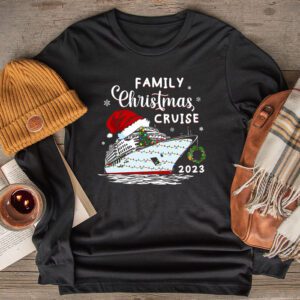 Family Christmas Cruise 2023 Merry Cruisemas Boat Trip Xmas Longsleeve Tee