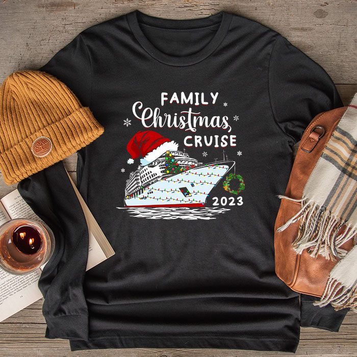 Family-Christmas-Cruise-2023-Merry-Cruisemas-Boat-Trip-Xmas-Longsleeve-Tee Family Christmas Cruise 2023 Merry Cruisemas Boat Trip Xmas Longsleeve Tee