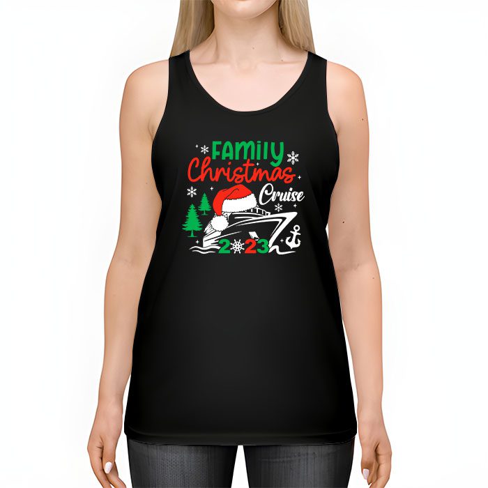 Family-Christmas-Cruise-2023-Merry-Cruisemas-Boat-Trip-Xmas-Tank-Top-2 Family Christmas Cruise 2023 Merry Cruisemas Boat Trip Xmas Tank Top 2