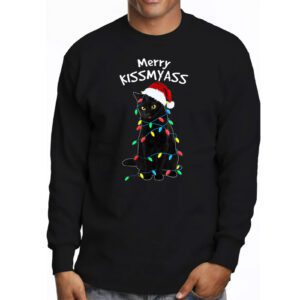 Funny Black Cat Merry Kissmyass Xmas Chritsmas Longsleeve Tee 3 Funny Black Cat Merry Kissmyass Xmas Chritsmas Longsleeve Tee 3 1