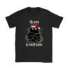 Funny Black Cat Merry Kissmyass Xmas Chritsmas T-Shirt
