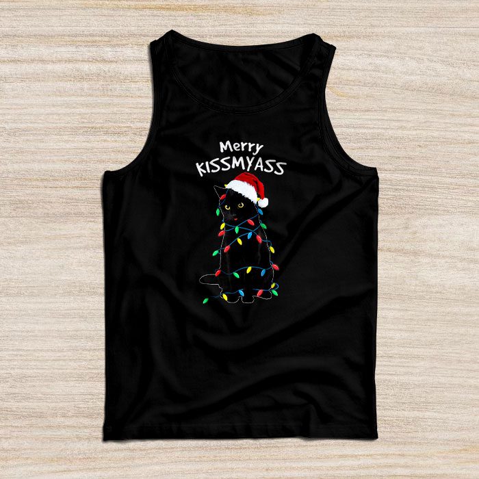 Funny-Black-Cat-Merry-Kissmyass-Xmas-Chritsmas-Tank-Top Funny Black Cat Merry Kissmyass Xmas Chritsmas Tank Top