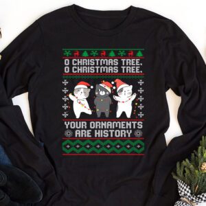 Funny Cats Christmas Shirt Ornaments Pajama Family Cat Lover Longsleeve Tee 1 Funny Cats Christmas Shirt Ornaments Pajama Family Cat Lover Longsleeve Tee 1 2