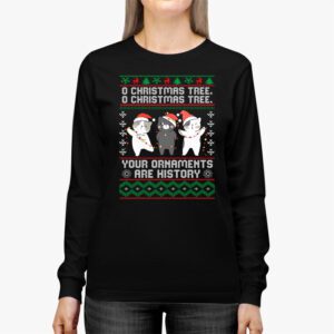 Funny Cats Christmas Shirt Ornaments Pajama Family Cat Lover Longsleeve Tee 2 Funny Cats Christmas Shirt Ornaments Pajama Family Cat Lover Longsleeve Tee 2 2