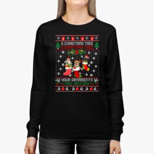 Funny Cats Christmas Shirt Ornaments Pajama Family Cat Lover Longsleeve Tee 2 3