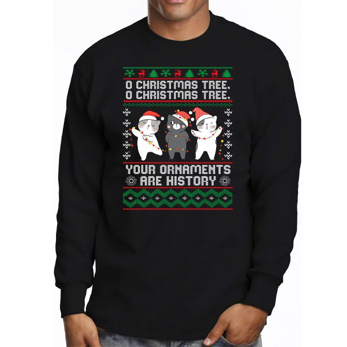 Funny-Cats-Christmas-Shirt-Ornaments-Pajama-Family-Cat-Lover-Longsleeve-Tee-3 Funny Cats Christmas Shirt Ornaments Pajama Family Cat Lover Longsleeve Tee 3 2