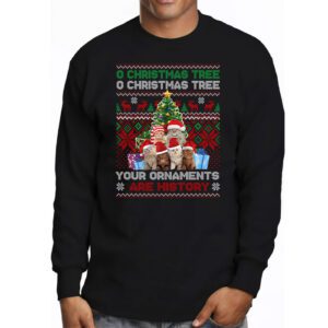 Funny Cats Christmas Shirt Ornaments Pajama Family Cat Lover Longsleeve Tee 3 4