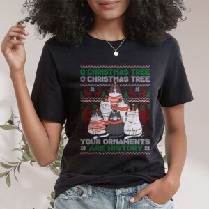 Funny Cats Christmas Shirt Ornaments Pajama Family Cat Lover T Shirt 1 1