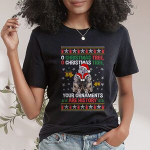 Funny Cats Christmas Shirt Ornaments Pajama Family Cat Lover T Shirt 1