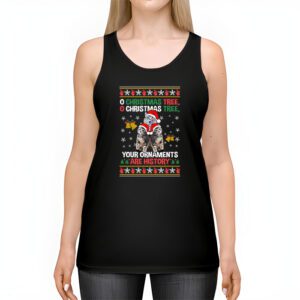 Funny Cats Christmas Shirt Ornaments Pajama Family Cat Lover Tank Top 2