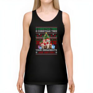 Funny Cats Christmas Shirt Ornaments Pajama Family Cat Lover Tank Top 2 4