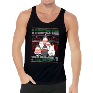 Funny Cats Christmas Shirt Ornaments Pajama Family Cat Lover Tank Top 3 1