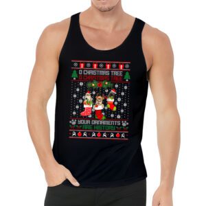 Funny Cats Christmas Shirt Ornaments Pajama Family Cat Lover Tank Top 3 3