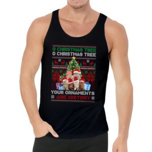 Funny Cats Christmas Shirt Ornaments Pajama Family Cat Lover Tank Top 3 4