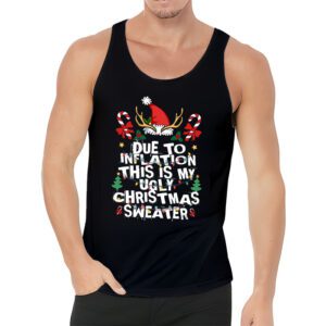 Funny Due to Inflation Ugly Christmas Sweaters For Men Women Tank top 3 4