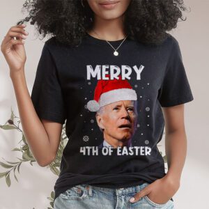 Funny Joe Biden Christmas Santa Hat Merry 4th Of Easter Xmas T Shirt 1 1