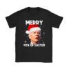 Funny Joe Biden Christmas Santa Hat Merry 4th Of Easter Xmas T-Shirt