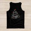 Funny Merry and Bright Christmas Lights Xmas Holiday Short Sleeve Tank Top