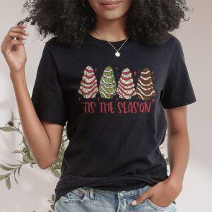 Funny Tis The Season Design Christmas Tree Cakes Debbie T Shirt 1 1