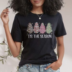 Funny Tis The Season Design Christmas Tree Cakes Debbie T Shirt 1 4