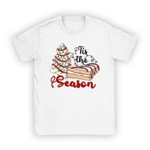 Funny Tis The Season Design Christmas Tree Cakes Debbie T-Shirt