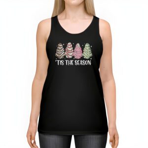 Funny Tis The Season Design Christmas Tree Cakes Debbie Tank Top 2 4