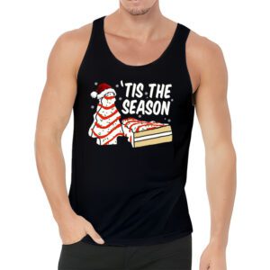 Funny Tis The Season Design Christmas Tree Cakes Debbie Tank Top 3