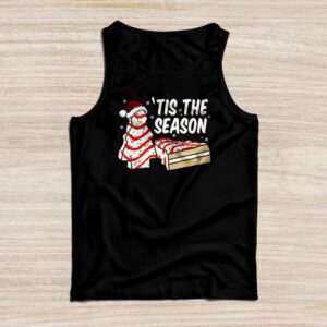 Funny Tis The Season Design Christmas Tree Cakes Debbie Tank Top