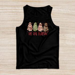 Funny Tis The Season Design Christmas Tree Cakes Debbie Tank Top