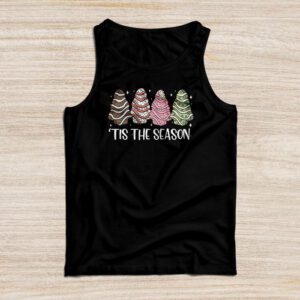 Funny Tis The Season Design Christmas Tree Cakes Debbie Tank Top