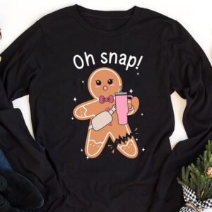 Gingerbread Man Oh Snap Christmas Cookie Costume Baking Team Longsleeve Tee 1 2