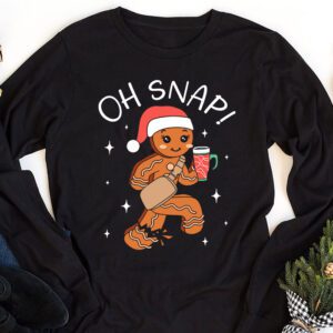 Gingerbread Man Oh Snap Christmas Cookie Costume Baking Team Longsleeve Tee 1