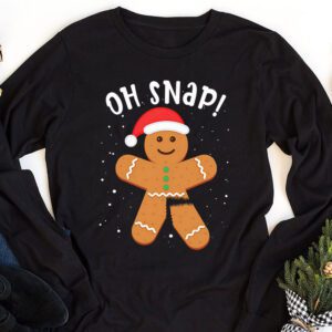 Gingerbread Man Oh Snap Christmas Cookie Costume Baking Team Longsleeve Tee 1 4