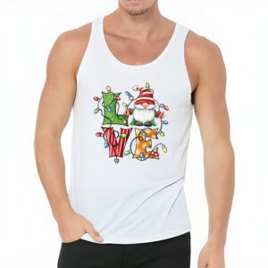 Gnome Christmas Funny Love Christmas Gnomies Xmas Pajama Tank Top 3 3