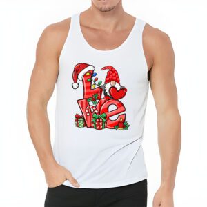 Gnome Christmas Funny Love Christmas Gnomies Xmas Pajama Tank Top 3