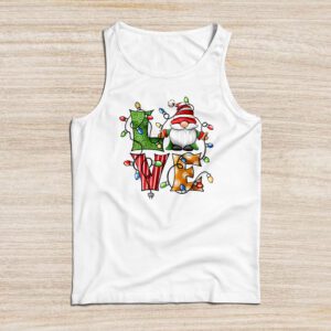 Gnome Christmas Funny Love Christmas Gnomies Xmas Pajama Tank Top