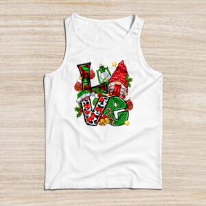 Gnome Christmas Funny Love Christmas Gnomies Xmas Pajama Tank Top