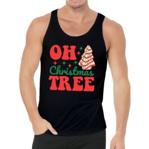 Groovy Oh Christmas Tree Cakes Debbie Becky Jen Cake Lovers Tank Top 3 Groovy Oh Christmas Tree Cakes Debbie Becky Jen Cake Lovers Tank Top 3 1
