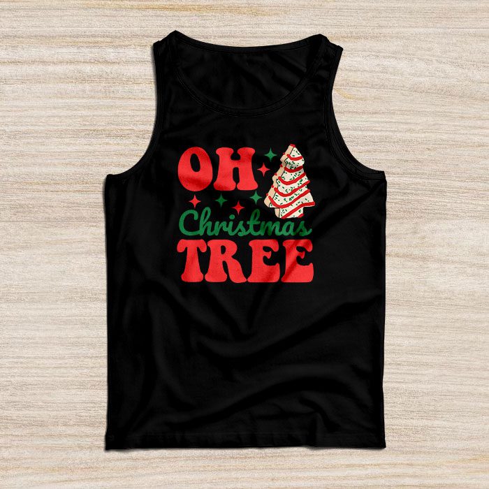 Groovy-Oh-Christmas-Tree-Cakes-Debbie-Becky-Jen-Cake-Lovers-Tank-Top Groovy Oh Christmas Tree Cakes Debbie Becky Jen Cake Lovers Tank Top