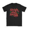 Groovy Pink Christmas Coffee Sleigh Girl Sleigh Xmas Holiday T-Shirt