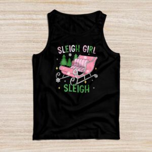 Groovy Pink Christmas Coffee Sleigh Girl Sleigh Xmas Holiday Tank Top