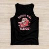 Groovy Pink Christmas Coffee Sleigh Girl Sleigh Xmas Holiday Tank Top