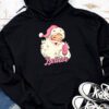 Groovy Vintage Pink Santa Claus Believe Christmas Women Kids Hoodie