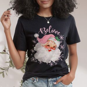 Groovy Vintage Pink Santa Claus Believe Christmas Women Kids T-Shirt 1 Groovy Vintage Pink Santa Claus Believe Christmas Women Kids T Shirt 1 3