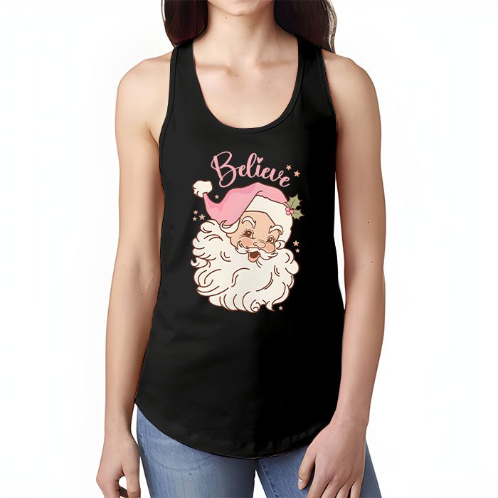 Groovy-Vintage-Pink-Santa-Claus-Believe-Christmas-Women-Kids-Tank-Top-1 Groovy Vintage Pink Santa Claus Believe Christmas Women Kids Tank Top 1 2