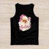 Groovy Vintage Pink Santa Claus Believe Christmas Women Kids Tank Top