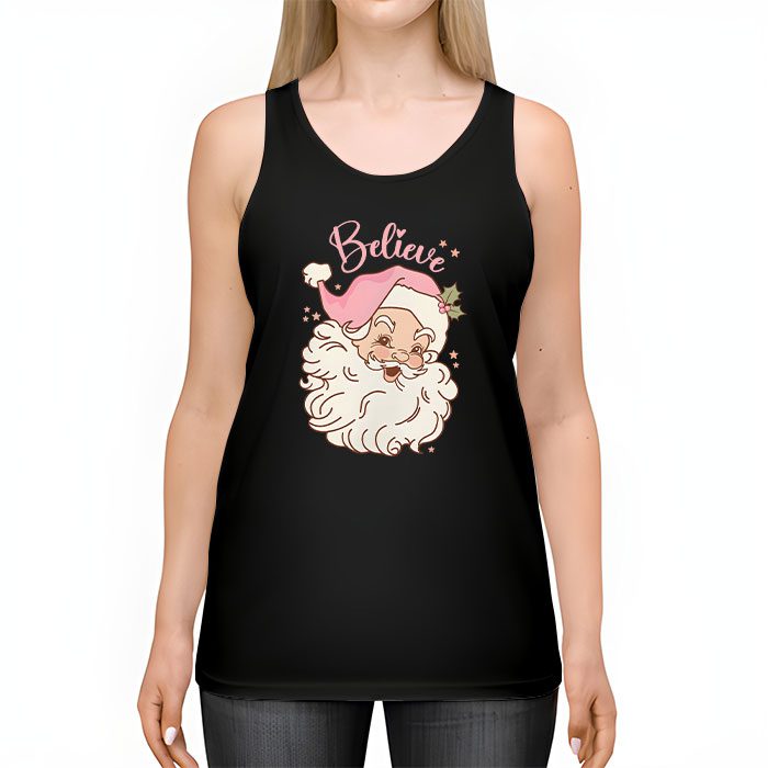 Groovy-Vintage-Pink-Santa-Claus-Believe-Christmas-Women-Kids-Tank-Top-2 Groovy Vintage Pink Santa Claus Believe Christmas Women Kids Tank Top 2 2