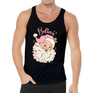 Groovy Vintage Pink Santa Claus Believe Christmas Women Kids Tank Top 3 Groovy Vintage Pink Santa Claus Believe Christmas Women Kids Tank Top 3 2