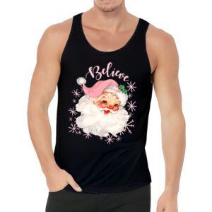Groovy Vintage Pink Santa Claus Believe Christmas Women Kids Tank Top 3 Groovy Vintage Pink Santa Claus Believe Christmas Women Kids Tank Top 3 3