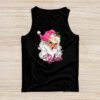 Groovy Vintage Pink Santa Claus Believe Christmas Women Kids Tank Top